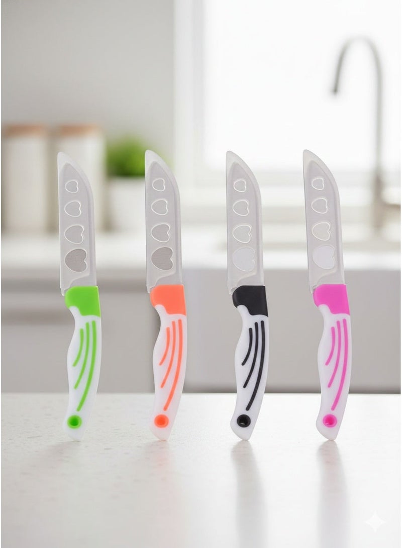 4-piece knife set, multi-colored and multi-purpose - Image 3